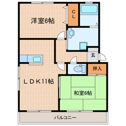 掛川駅 車移動14分  4.1km 2階の物件間取画像